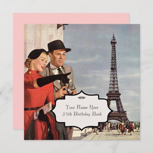 Paris Sights Kaart (Voorkant / Achterkant)