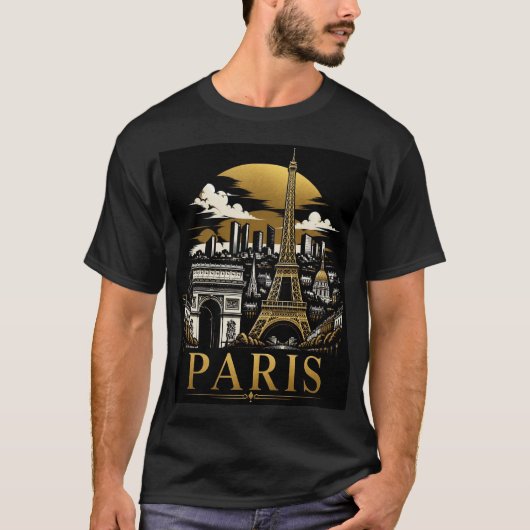 Paris Silhouet T-shirt (Voorkant)