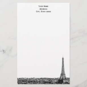 Paris Silhouette Gegraveerd 01 Briefpapier