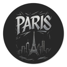 Paris Silhouette Sticker