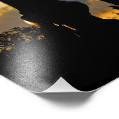 Paris Silhouettes bij Dusk Photo Print Foto Afdruk (Hoek)