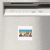 Paris Skyline 1-magneet Magneet (Insitu (Vaatwasser))