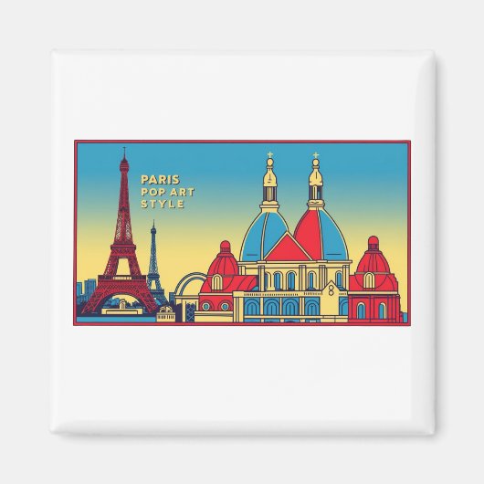 Paris Skyline 1-magneet Magneet (Voorkant)