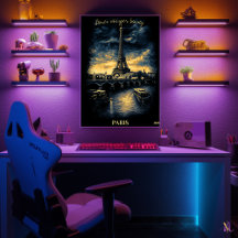 Paris Skyline - Charcoal Monochrome Art - Stedelij