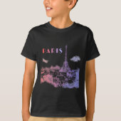 Paris Skyline City Travel Eifel Tower Frankrijk T-shirt (Voorkant)