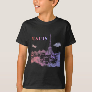 Paris Skyline City Travel Eifel Tower Frankrijk T-shirt