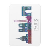 Paris Skyline Colored Buildings Magneet (Verticaal)