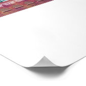 Paris Skyline Colored Buildings Poster (Hoek)