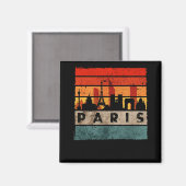Paris Skyline Eiffel Tower France Souvenir Paris Magneet (Voorkant / Achterkant)