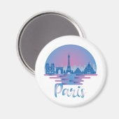 Paris Skyline - France Travel Magneet (Voorkant / Achterkant)
