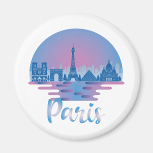 Paris Skyline - France Travel Magneet