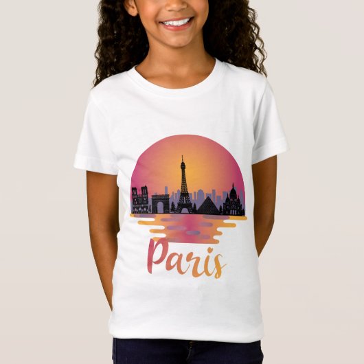 Paris Skyline - France Travel T-shirt (Voorkant)