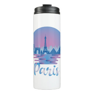 Paris Skyline - France Travel Thermosbeker