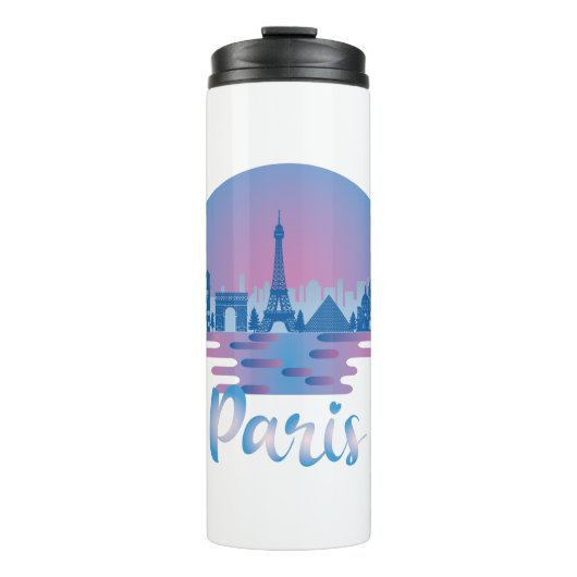 Paris Skyline - France Travel Thermosbeker (Voorkant)