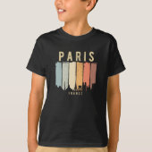 Paris Skyline Frankrijk T-shirt (Voorkant)