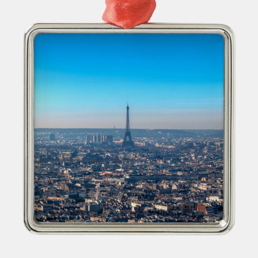 Paris Skyline Metalen Ornament (Voorkant)