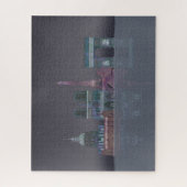 Paris Skyline Night Reflections Legpuzzel (Verticaal)