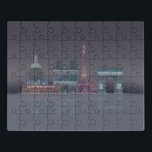 Paris Skyline Night Reflections Puzzel<br><div class="desc">Paris Skyline Night Reflections van Fab Funky. Kennen beroemde landmerken van Parijs tegen een mooie nachtelijke hemel.</div>