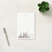 Paris Skyline Post-it® Notes (Kantoor)