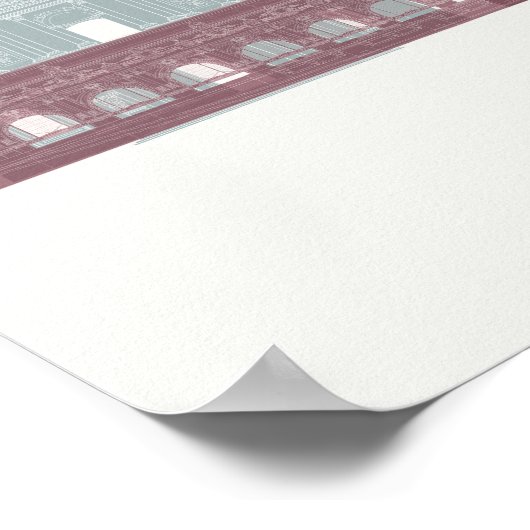 Paris Skyline Poster (Hoek)