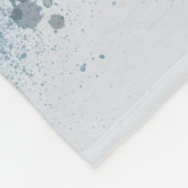 Paris Skyline - Waterverf Blue Fleece Deken (Hoek)