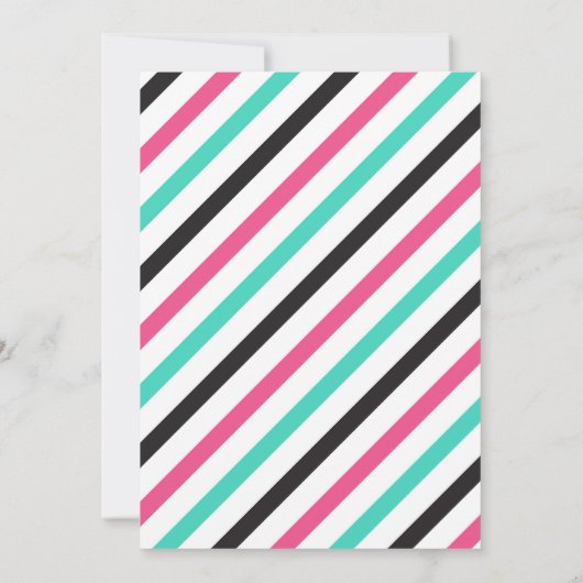 Paris slumber party-uitnodiging kaart (Achterkant)