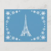 Paris Snow French Briefkaart (Voorkant)