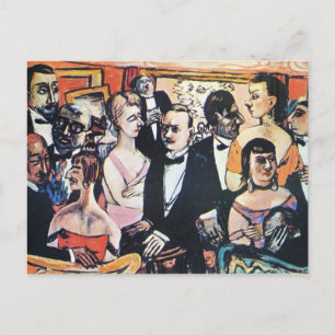 Paris Society, kunst van Max Beckmann Briefkaart