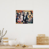 Paris Society, kunst van Max Beckmann Poster (Keuken)