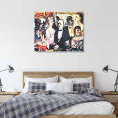Paris Society, mooie kunst van Max Beckmann, Canvas Afdruk (Insitu (Slaapkamer))