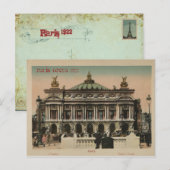 Paris Souvenier L'Paris Opera House Briefkaart (Voorkant / Achterkant)