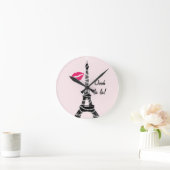 Paris Sparkles Wall Clock Ronde Klok (Huis)