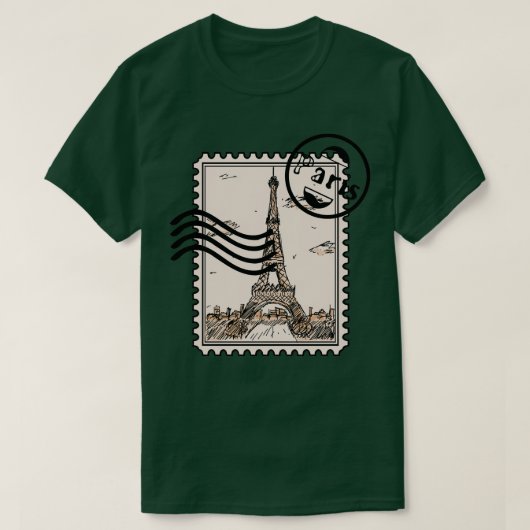 Paris Stamp T-shirt (Design voorkant)