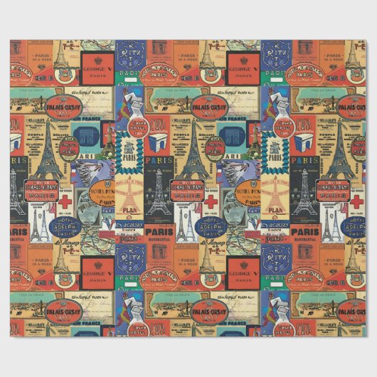 Paris Stckers Cadeaupapier (Vlak)