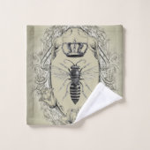 paris steampunk bijenteler franse bijenkoningenkop bad handdoek (Wasdoekje)