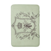 paris steampunk bijenteler franse bijenkoningenkop badmat (Voorkant Verticaal)