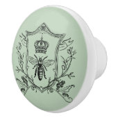 paris steampunk bijenteler franse bijenkoningenkop keramische knop (Rechts)