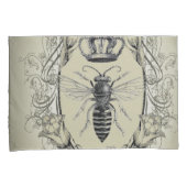 paris steampunk bijenteler franse bijenkoningenkop kussensloop (Voorkant-Rechts)