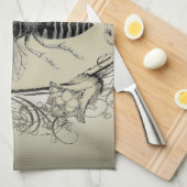 paris steampunk bijenteler franse bijenkoningenkop theedoek (Quarter Fold)