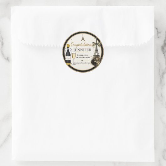 Paris Sticker Labels Baanaanbieding (Tas)