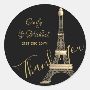 Paris Stickers - Black Gold elegant chic