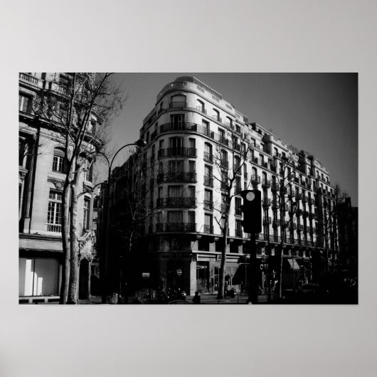 Paris Straathoek Poster (Voorkant)