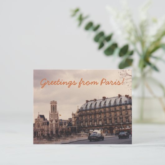 Paris Street Briefkaart (Staand voorkant)