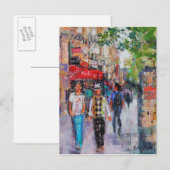 Paris Street Briefkaart (Voorkant / Achterkant)