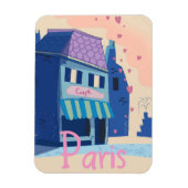 Paris Street  cartoon Magneet (Verticaal)