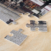 Paris Street Corner Foto Jigzaag Puzzle Legpuzzel (Zijkant)