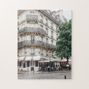Paris Street Corner Foto Jigzaag Puzzle Legpuzzel