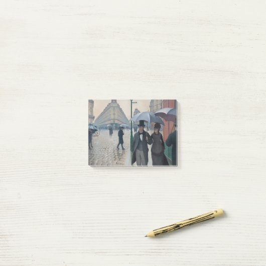  Paris Street op een regenachtige dag Post-it® Notes (Op bureau)