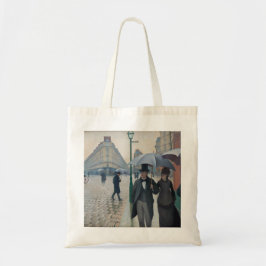 Paris Street op een regenachtige dag Tote Bag