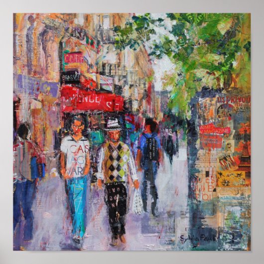 Paris Street Poster (Voorkant)